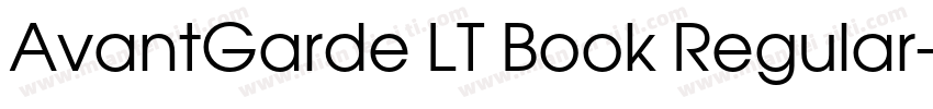 AvantGarde LT Book Regular字体转换